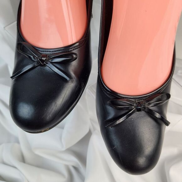 🐞Predictions Black Patent Leather Closed Toe Heels Size 8 - Picture 2 of 7